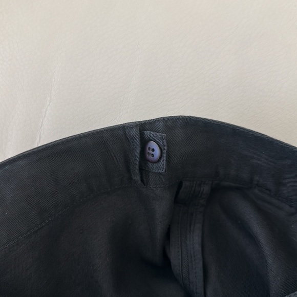 Maharishi Linen Blend Black Wide Leg Pants - Picture 9 of 11